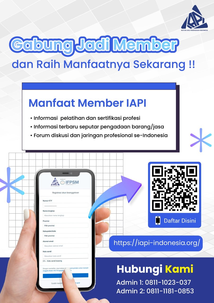 Flyer informasi manfaat dan pendaftaran Member IAPI