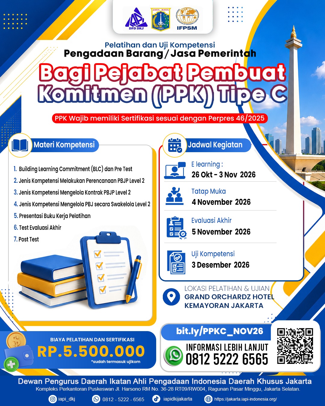Flyer Pelatihan dan Uji Kompetensi PPK Tipe C